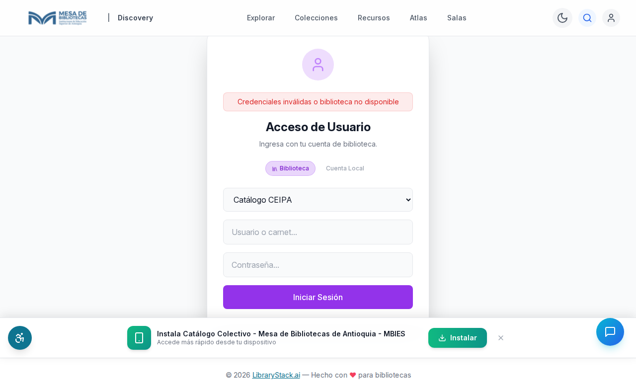 Login tras envío vacío