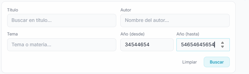 Campos de fecha sin validación